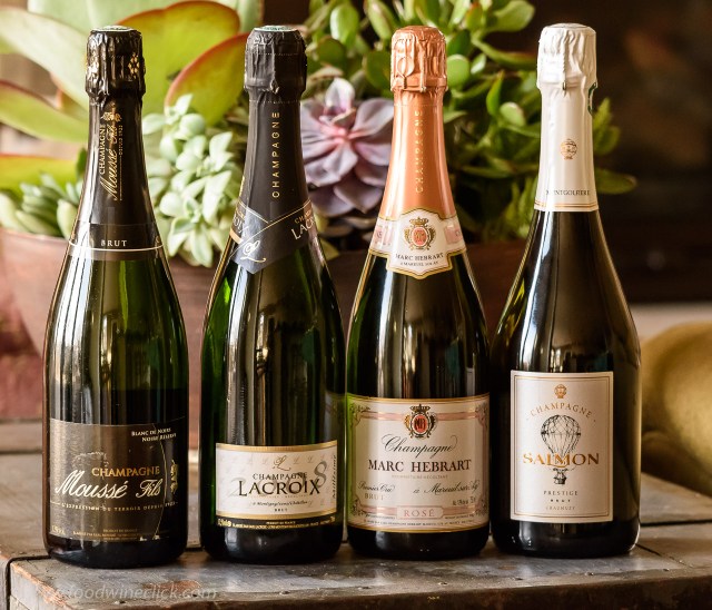 Bottles of grower Champagne