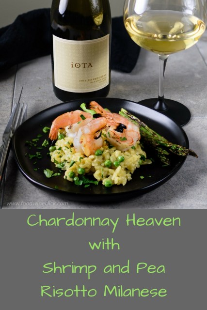 iOTA Cellars Chardonnay pairs beautifully with shrimp and pea risotto milanese at https://wp.me/p2lH8G-3Lu