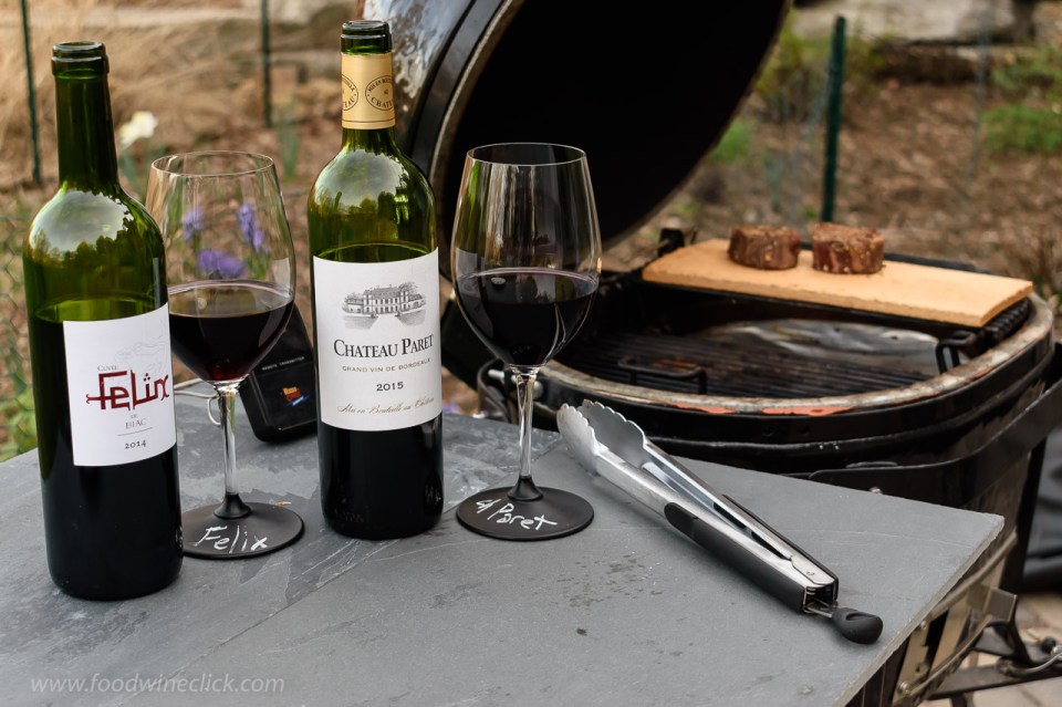 Côtes de Bordeaux at grillside