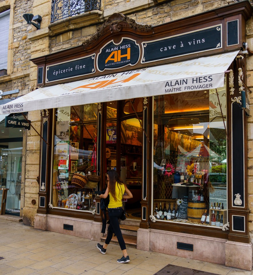 Alain Hess Cheese shop in Beaune France