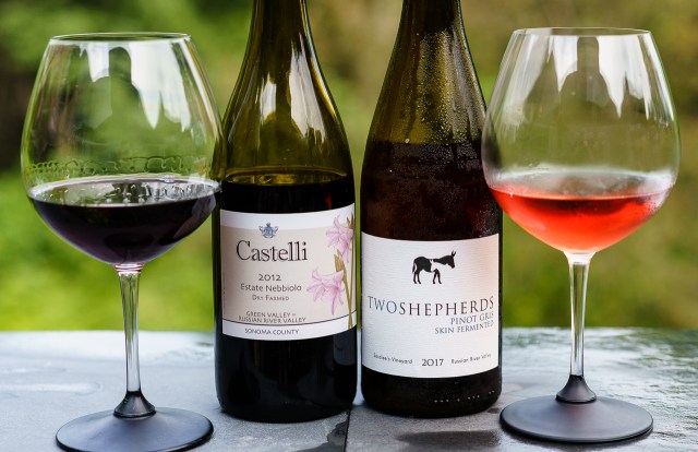 Castelli Vineyards Estate Nebbiolo and Two Shepherds skin-fermented Pinot Gris