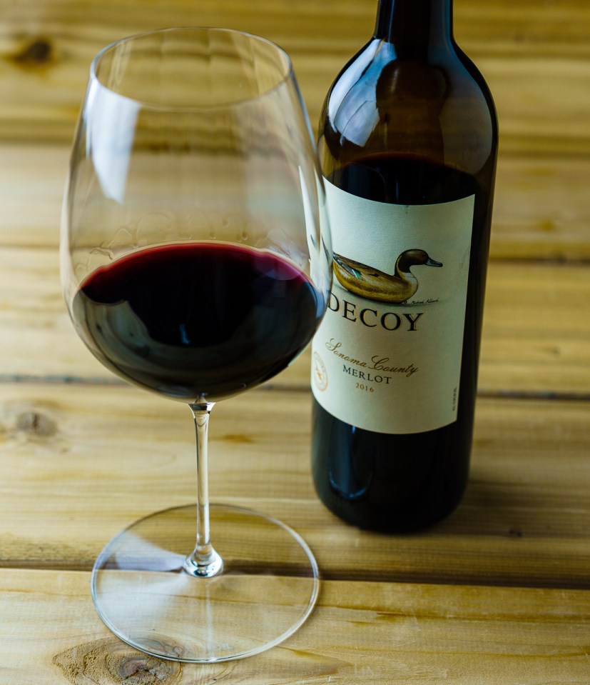 Riedel Performance Cabernet / Merlot glass with Decoy Merlot