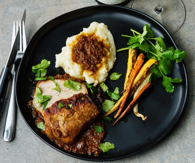 Chipotle smoked pork roast