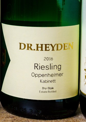 Dr. Heyden Kabinett Riesling label